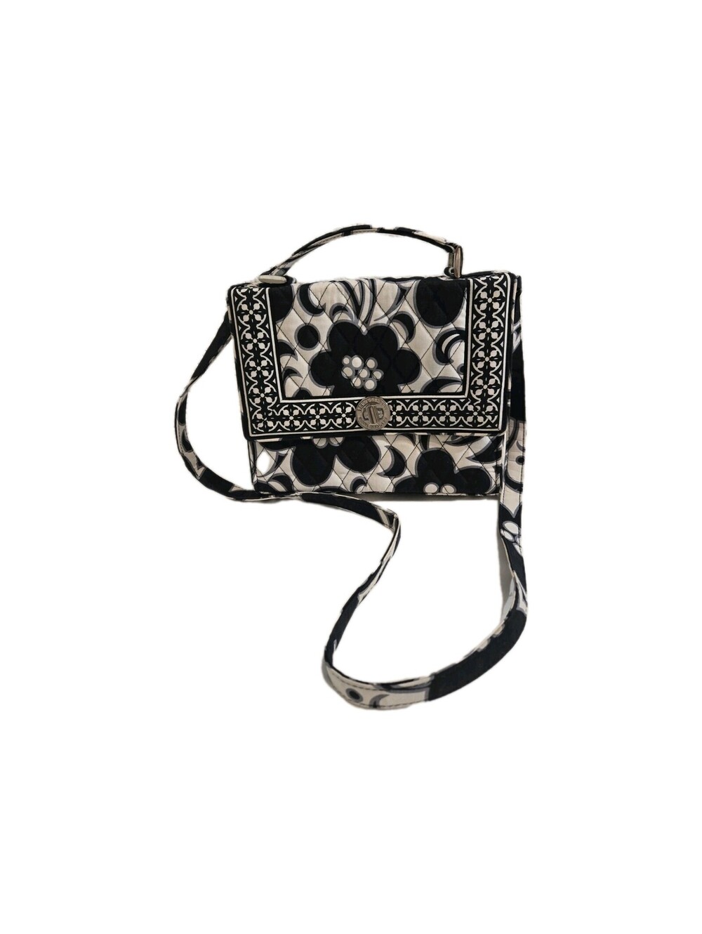 vera bradley Convertible Crossbody Satchel Bag In Retired Night And Day Pattern